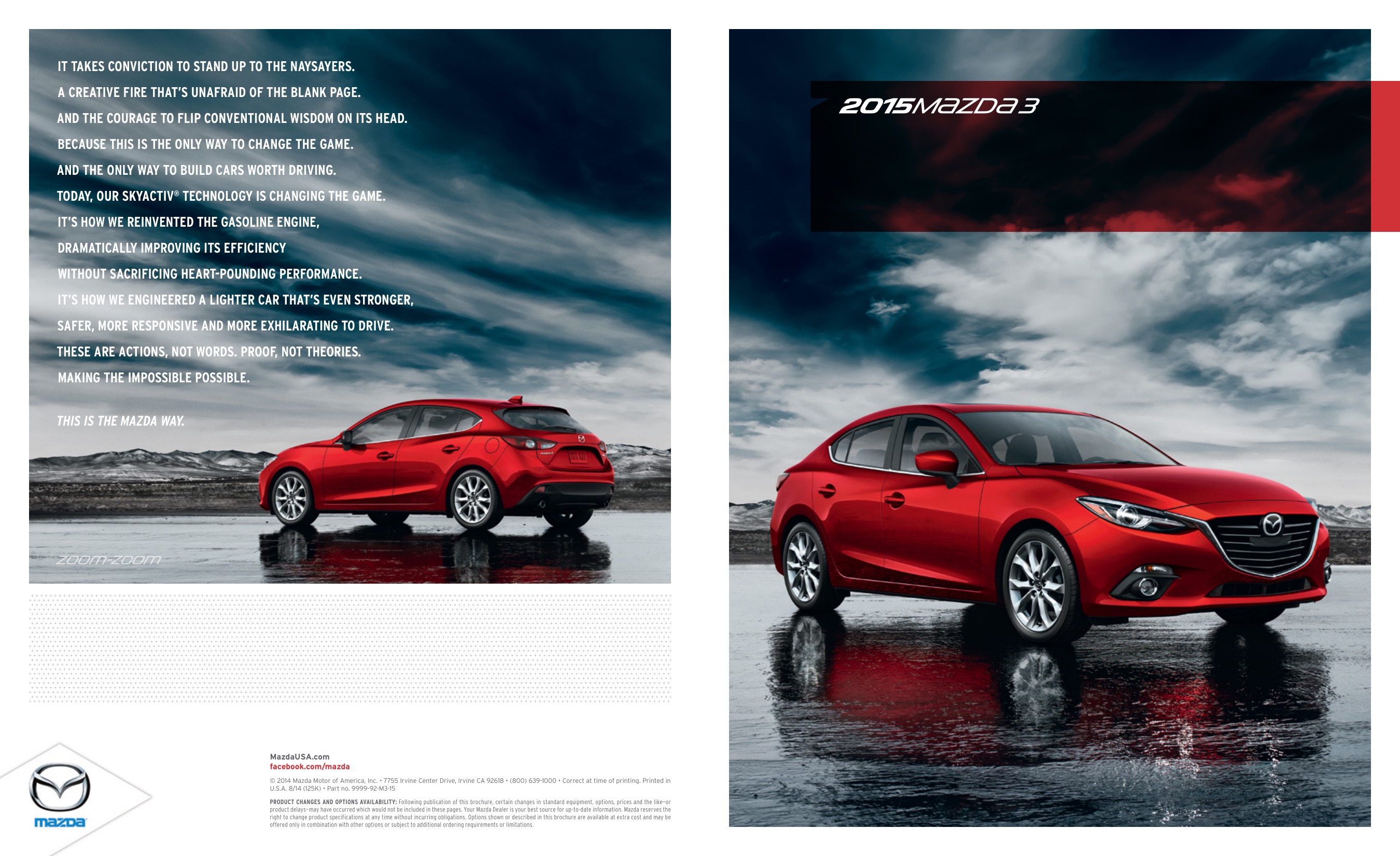 2015 Mazda 3 Brochure Page 1